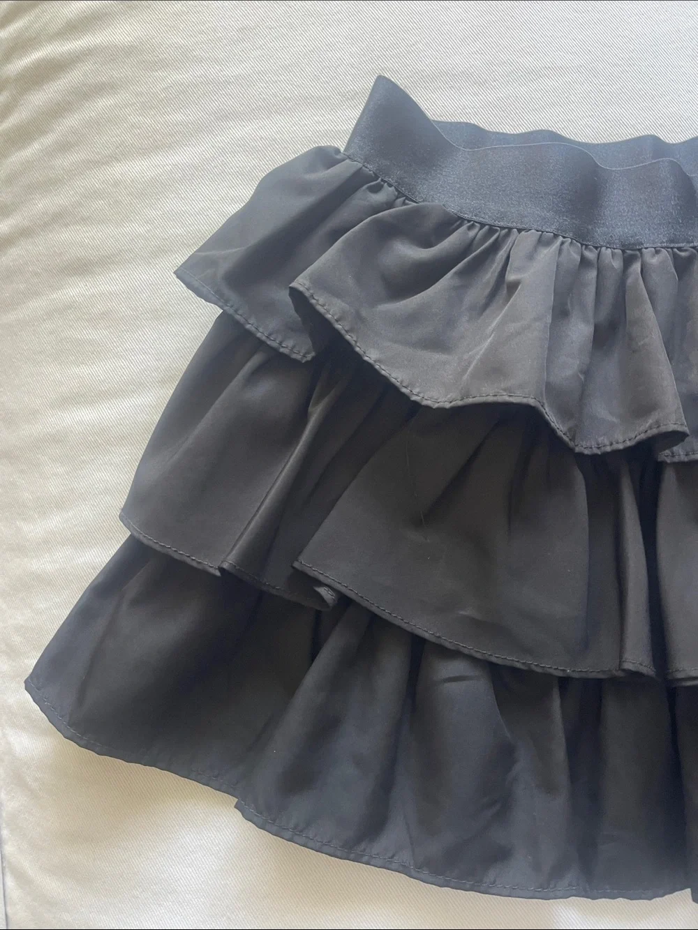 Ralph Lauren Girls Size 8 Navy Blue Navy Layered Ruffle Skirt